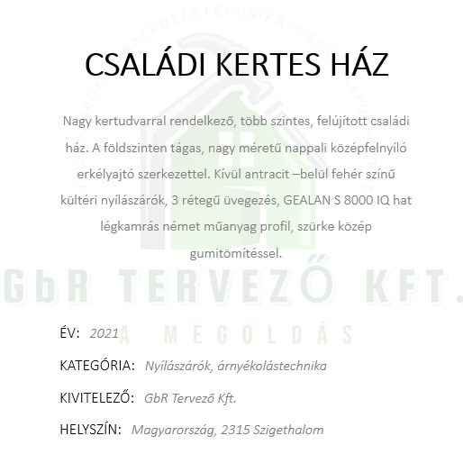 modern kertes ház S 8000 IQ hat légkamrás német műanyag profilból kívül antracit színben a bejárati ajtóba Jena HPL díszpanellel